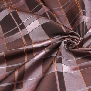 100%silk Dusty Rose‎ Plaid Silk Fabric By the Half Yard Width 27" F281